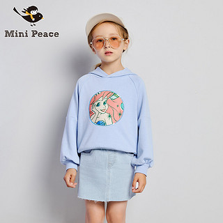 minipeace太平鸟童装女童牛仔短裙春秋新款星星装饰儿童半身裙