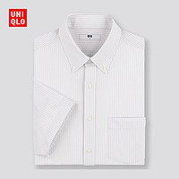 优衣库 男装 快干易打理针织衬衫(条纹)(短袖) 425109 UNIQLO