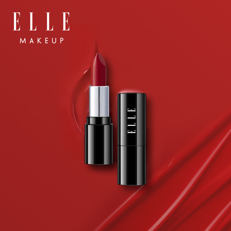 elle 凝润醉色口红 601露比红