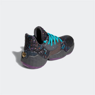 adidas 阿迪达斯 James Harden Vol.4 男士篮球鞋 EF9938 黑色/琥珀色 44.5