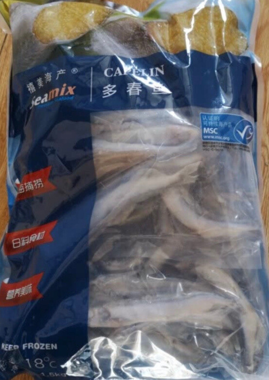 这次买的多春鱼有好多都没有籽吃起来没感