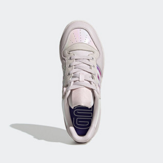 阿迪达斯官网 adidas 三叶草 RIVALRY LOW W 女鞋经典运动鞋EE5129 锡/警报红荧光/能量黄 38(235mm)