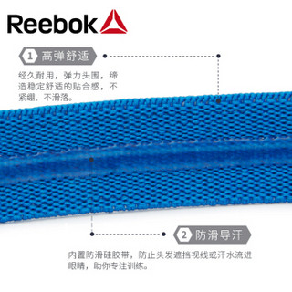 Reebok锐步瑜伽发带三个装头带吸汗男女头箍篮球网球健身瑜伽护额束发带跑步防汗阿迪达斯旗下品牌 蓝/绿/紫