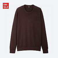 UNIQLO 优衣库 419190 男士精纺美利奴纯羊毛衫