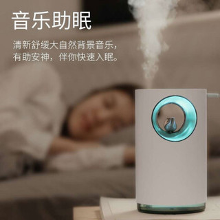 RAGAU 加湿器七夕礼物迷你卧室家用婴儿空气办公室上加水加湿器静音usb桌面车载大雾量大容量净化 云朵白【加湿效果不好直接退】