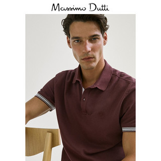 Massimo Dutti男装 2020秋季新款 棉质条纹短袖 POLO 衫 00751400606