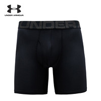 安德玛官方UA Tech Boxer男子6英寸内裤Under Armour1332663 黑色001 XL