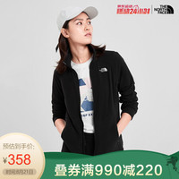 【经典款】TheNorthFace北面2020春季舒适抓绒上衣女户外|4NFI JK3/黑色 M