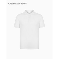 CK JEANS 2020秋冬新款 男装刺绣LOGOPolo衫短袖T恤 J316397 YAF-白色 L