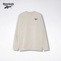 Reebok锐步 运动经典CL PVT SWT CREW男女长袖T恤套头衫 GJ3654_米白色 A/M