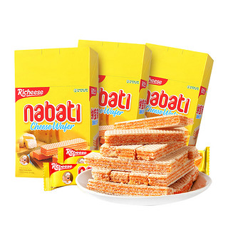 nabati 纳宝帝 丽芝士Richeese 威化饼干 奶酪味 200g*3盒