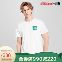 TheNorthFace北面短袖T恤情侣款户外透气吸汗上新|5B3E K2K/白色 XXL