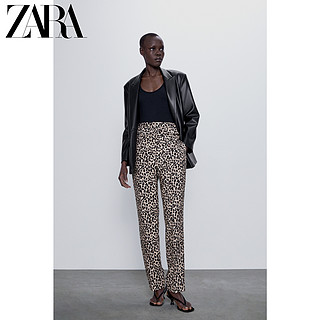 ZARA【打折】女装 动物纹印花裤 02753026051