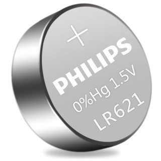 飞利浦 LR621 纽扣电池 1.5V 碱性 5粒