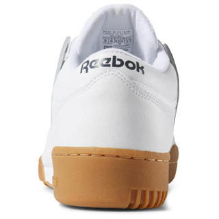 Reebok锐步男鞋系带皮革透气减震运动鞋休闲鞋板鞋63978 White / Gum 10