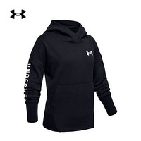 安德玛官方UA Unstoppable女童运动连帽卫衣Under Armour1343647 黑色001 童L