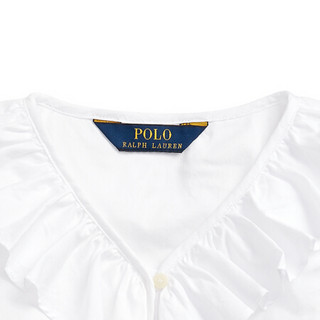 Ralph Lauren/拉夫劳伦女童 2020年春季褶边棉质牛津布上衣33116 100-白色 6