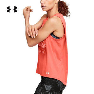 安德玛官方UA Project Rock强森女子运动背心Under Armour1355713 红色820 M