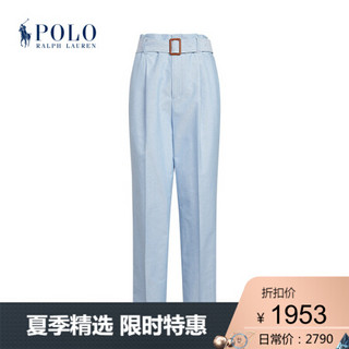 Ralph Lauren/拉夫劳伦女装 2020年夏季配腰带长裤21609 400-蓝色 8