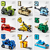 数字变形字母玩具儿童男孩机器人金刚1-3-6岁益智早教拼装积木