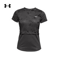 安德玛官方UA Streaker 2.0女子运动短袖T恤Under Armour1356222 灰色010 M