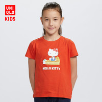 优衣库 童装/女童 (UT) SANRIO 印花T恤(短袖) 423750 UNIQLO 珊瑚红色 110cm