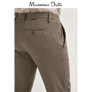 春夏折扣 Massimo Dutti 男装 修身款棉质休闲微弹长裤 00010110710