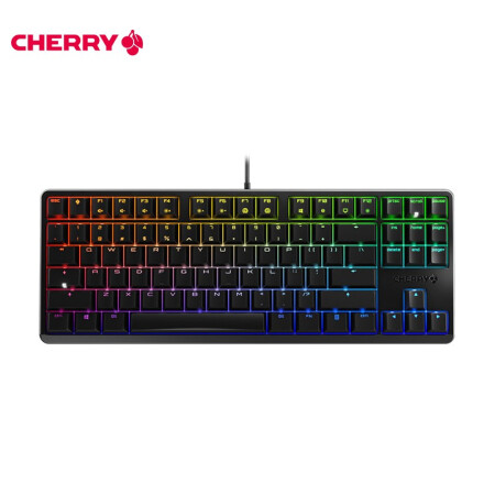 樱桃(cherry)g80-3000s tkl rgb 机械键盘 88键有线键盘 游戏键盘 无
