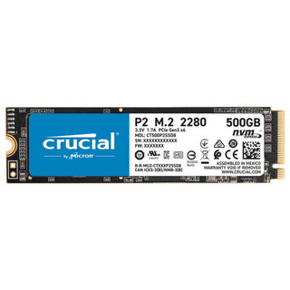 Crucial 英睿达 P2 NVMe M.2 固态硬盘 500GB（PCI-E3.0）