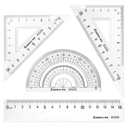 Comix 齐心 B3259 多功能绘图波浪套尺