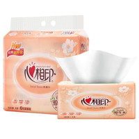 心相印抽纸6包180抽经典两层餐巾纸面巾纸抽家用卫生纸抽纸