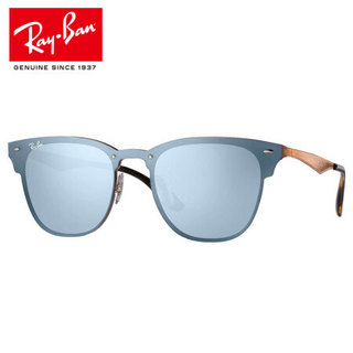 RayBan雷朋太阳眼镜骄阳系列派对达人男女款潮流时尚彩膜反光墨镜0RB3576N 90391U银色镜面反光镜片 尺寸47