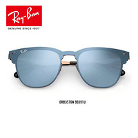 RayBan雷朋太阳眼镜骄阳系列派对达人男女款潮流时尚彩膜反光墨镜0RB3576N 90391U银色镜面反光镜片 尺寸47