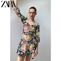 ZARA 新款 女装 花朵印花裙子 02183249800