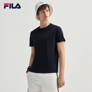 FILA 斐乐官方 男子短袖T恤 2020夏秋新款 舒适透气品质半袖男装 传奇蓝-NV 175/96A/L