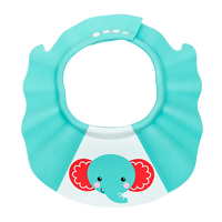 Fisher-Price Fisher Price）婴幼儿洗头帽浴帽防水护耳儿童洗发帽宝宝洗澡洗头神器可调节蓝色