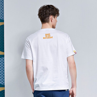 Kappa卡帕艺术家联名男串标运动短袖休闲T恤夏季半袖2020新款|K0A12TD55D 漂白-001 XL