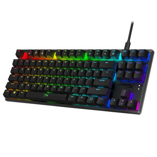 HYPERX Alloy Origins Core 87键 有线机械键盘 黑色 HyperX 红轴 RGB