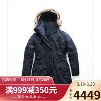 The North Face北面羽绒服女保暖修身派克大衣NF0A35BP URBAN NAVY S