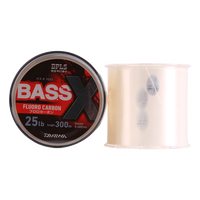 达亿瓦(DAIWA)18款 BASS-X FLUORO 碳线 碳素线 路亚线 前导线 日本耐磨钓鱼线 自然色-100米 5号