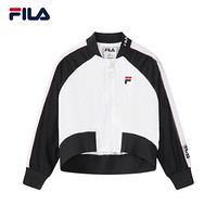 FILA x MIHARA 斐乐 蔡徐坤力荐女子梭织外套2020秋季新款宽松短款外套女 白色-WT 165/84A/M