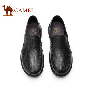 骆驼（CAMEL）  时尚透气商务休闲男士皮鞋 A012155310 灰色 43