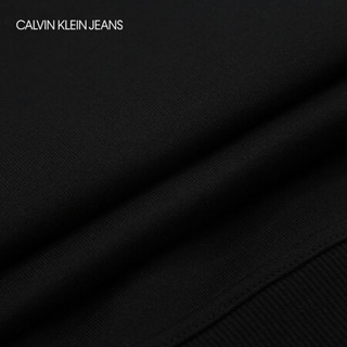 CK JEANS 2020秋冬新款 男装大身拼接LOGO牌长袖卫衣 J316512 BEH-黑色 XXL