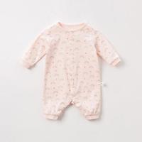 戴维贝拉童装婴儿连体衣新生儿衣服男女宝宝纯棉长袖爬服davebella秋装新款印花哈衣初生儿服装秋季 彩虹印花 90cm(3Y(建议身高85-95cm))