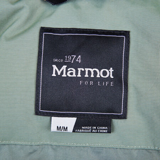 Marmot/土拨鼠秋冬运动舒适保暖鹅绒700蓬带帽厚重羽绒服男户外 曜石黑001 L 欧码偏大