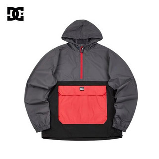 DCSHOES 2020春季新款男子撞色拼接半幅拉链冲锋衣 EDYJK03229 迷彩夹色-KVJ4 L