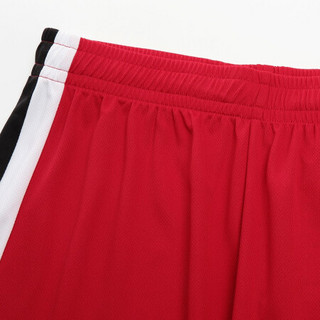 鸿星尔克官方旗舰2020夏季上新篮球裤舒适休闲透气篮球比赛专用裤男子短裤 炙热红 4XL