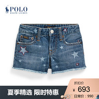 Ralph Lauren/拉夫劳伦女童 2020年夏季五星刺绣牛仔短裤33671 400-蓝色 3/3T