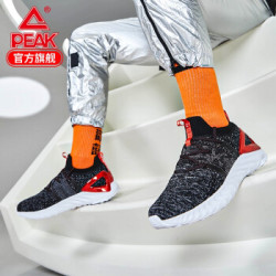 匹克态极1.0plus运动鞋科技智能休闲跑步鞋情侣太极跑鞋态极 黑花灰 42