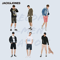 Jack Jones 杰克琼斯 218243501 迷彩休闲牛仔短裤